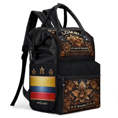 Colombia It's In My Blood - Large Capacity Backpack, Duckbilled Backpack BPCOL02