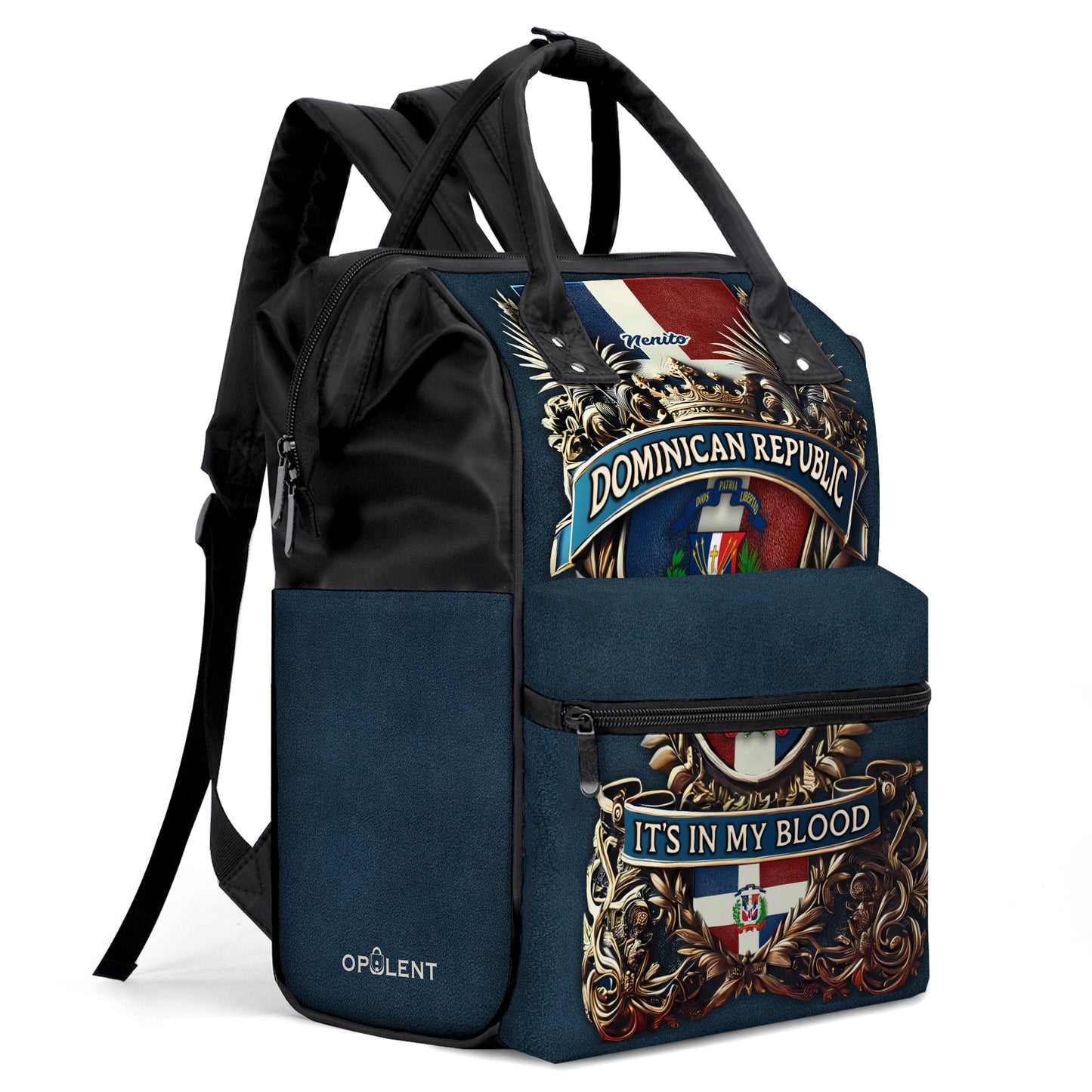 Dominican Republic It's In My Blood - Large Capacity Backpack, Duckbilled Backpack BPDOM01