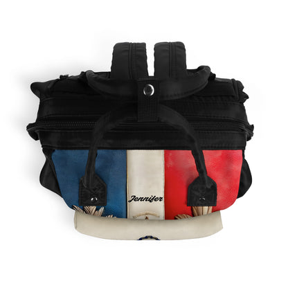 Dominican Republic - Large Capacity Backpack, Duckbilled Backpack BPDOM02