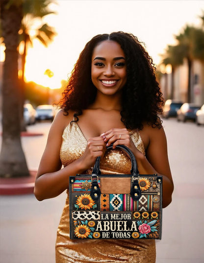 ABUELA - Personalized Leather Handbag - Customize Gift For Her ABU01